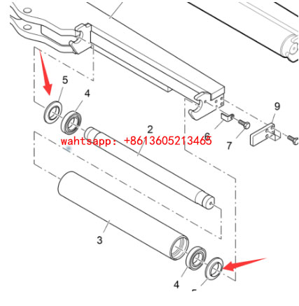 摊铺机进口托辊端盖460413