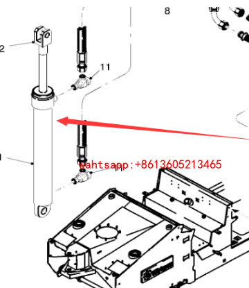 铣刨机顶棚升降油缸修理包763