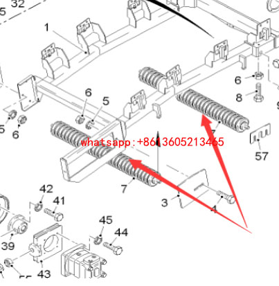 铣刨机初级直托辊146073