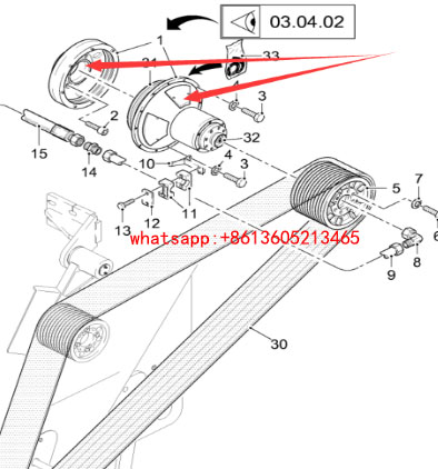 铣刨机铣刨毂离合器总成1139
