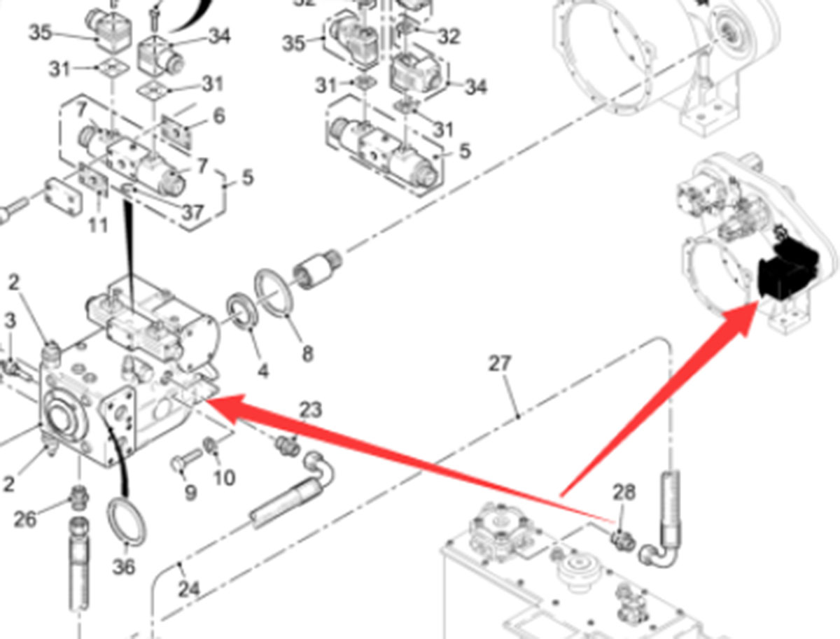 铣刨机行走泵零137165
